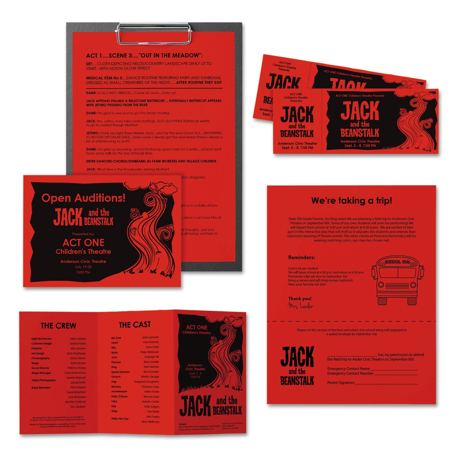 Color Paper, 24 lb Bond Weight, 11 x 17, Re-Entry Red, 500/Ream - 