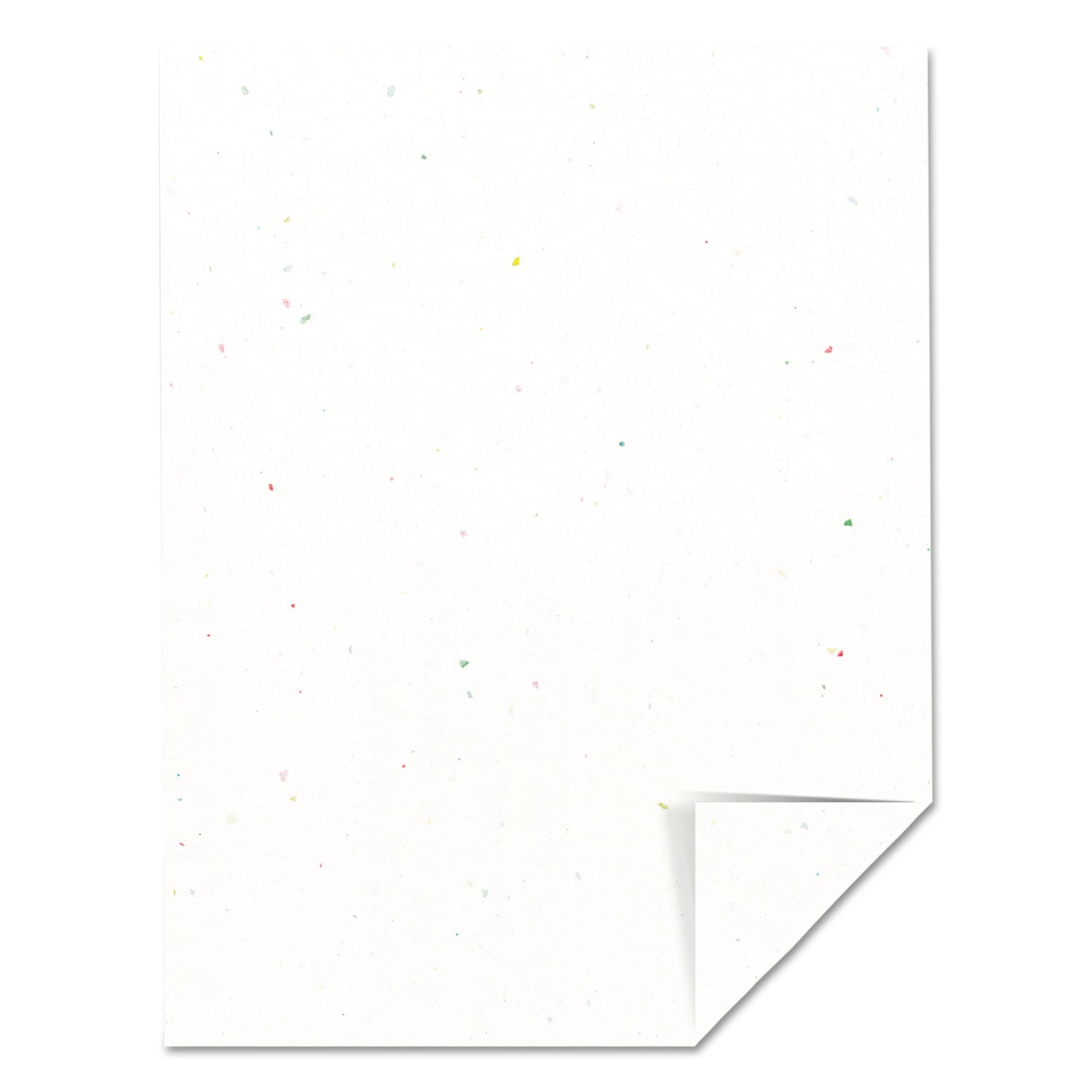 Color Paper, 24 lb Bond Weight, 8.5 x 11, Stardust White, 500 Sheets/Ream - 