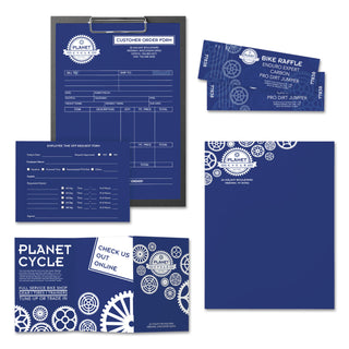Color Paper, 24 lb Bond Weight, 8.5 x 11, Blast-Off Blue, 500/Ream