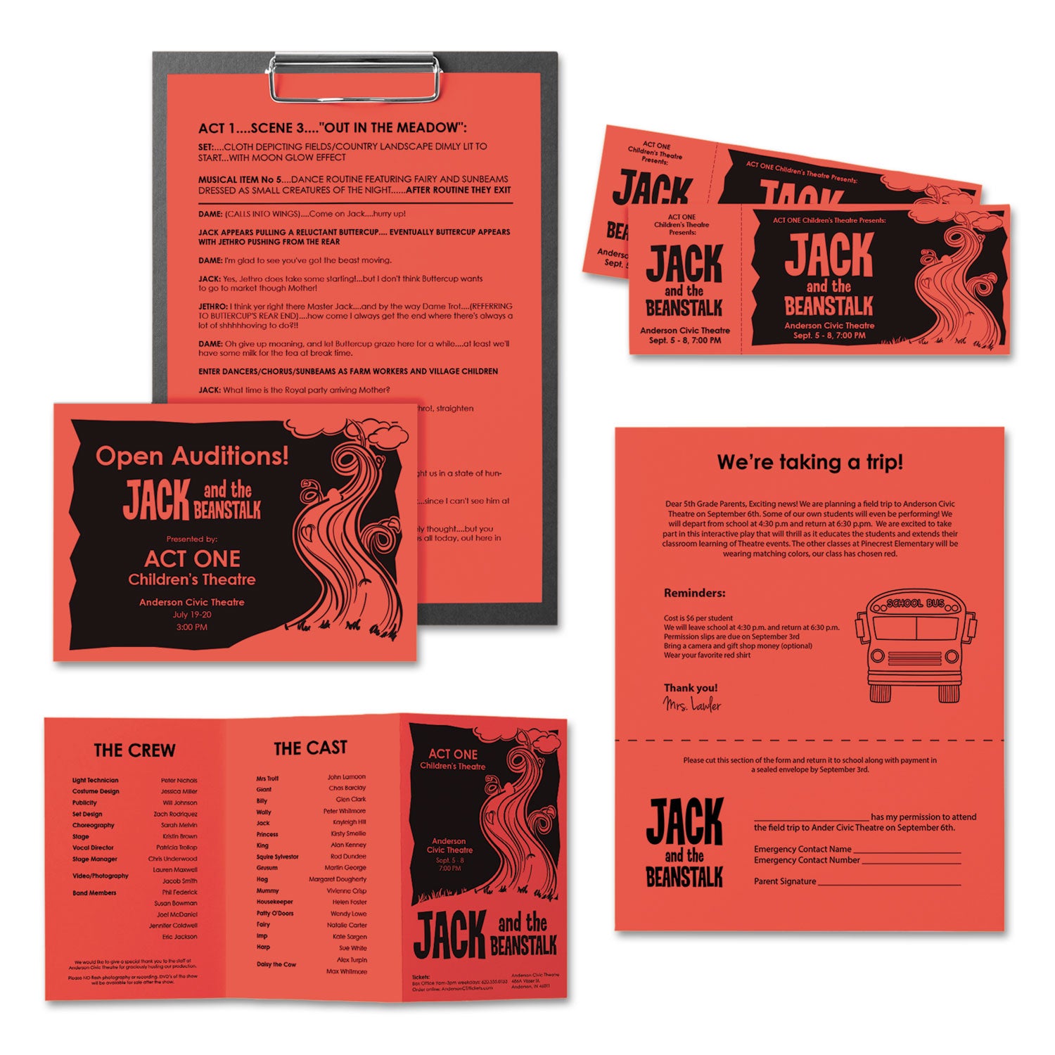 Color Paper, 24 lb Bond Weight, 8.5 x 11, Rocket Red, 500/Ream
