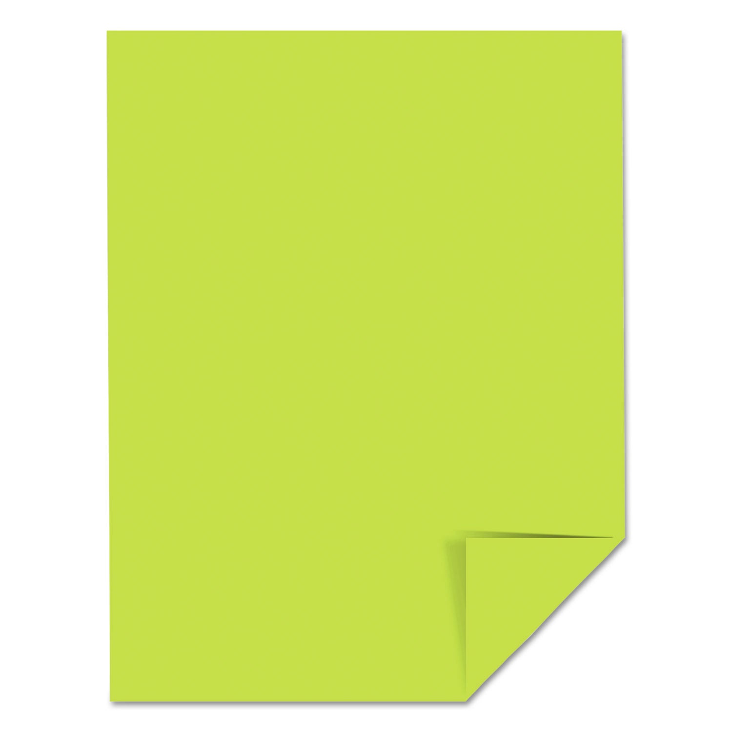 Color Cardstock, 65 lb Cover Weight, 8.5 x 11, Vulcan Green, 250/Pack - 