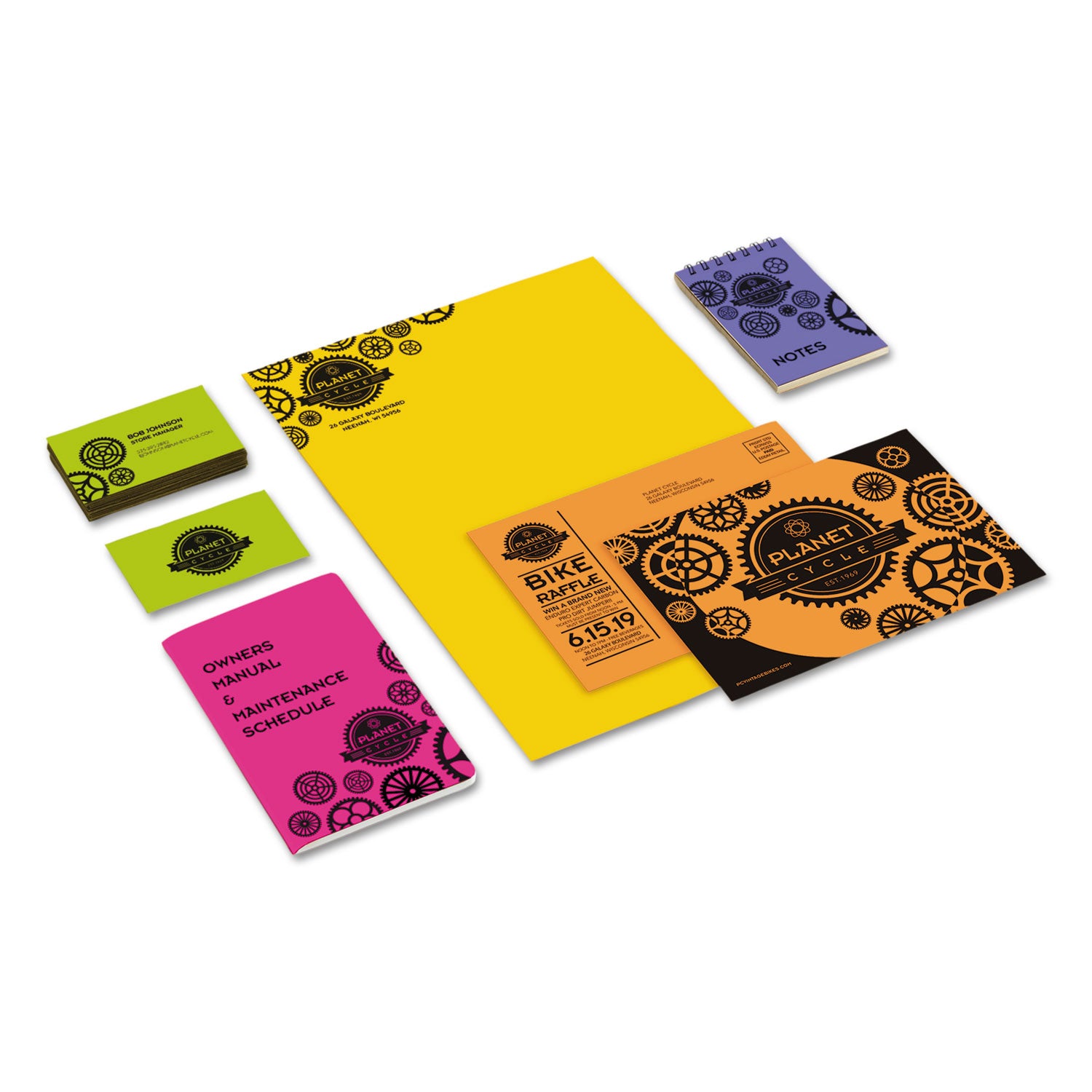 Color Cardstock -"Happy" Assortment, 65 lb Cover Weight, 8.5 x 11, Assorted, 250/Pack