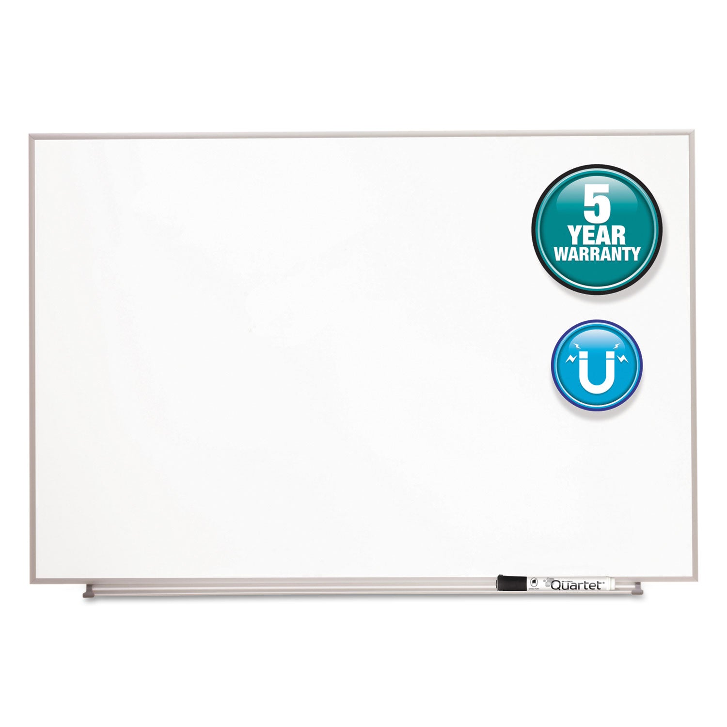 Matrix Magnetic Boards, 34 x 23, White Surface, Silver Aluminum Frame - 
