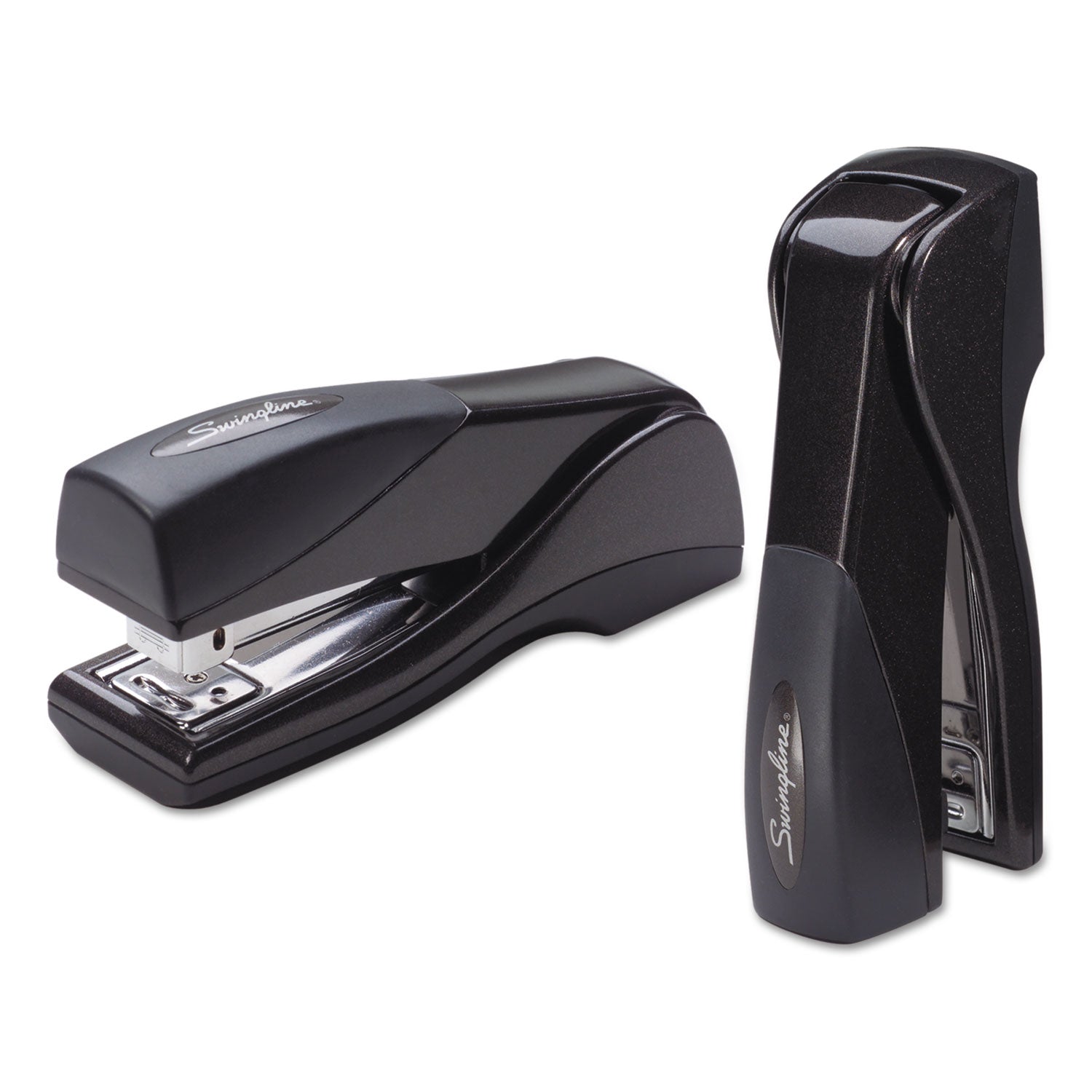 Optima Grip Compact Stapler, 25-Sheet Capacity, Graphite - 