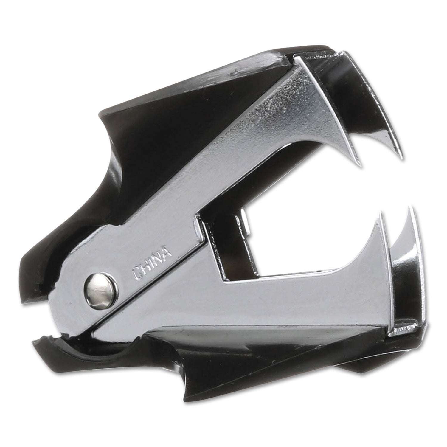 Deluxe Jaw-Style Staple Remover, Black - 