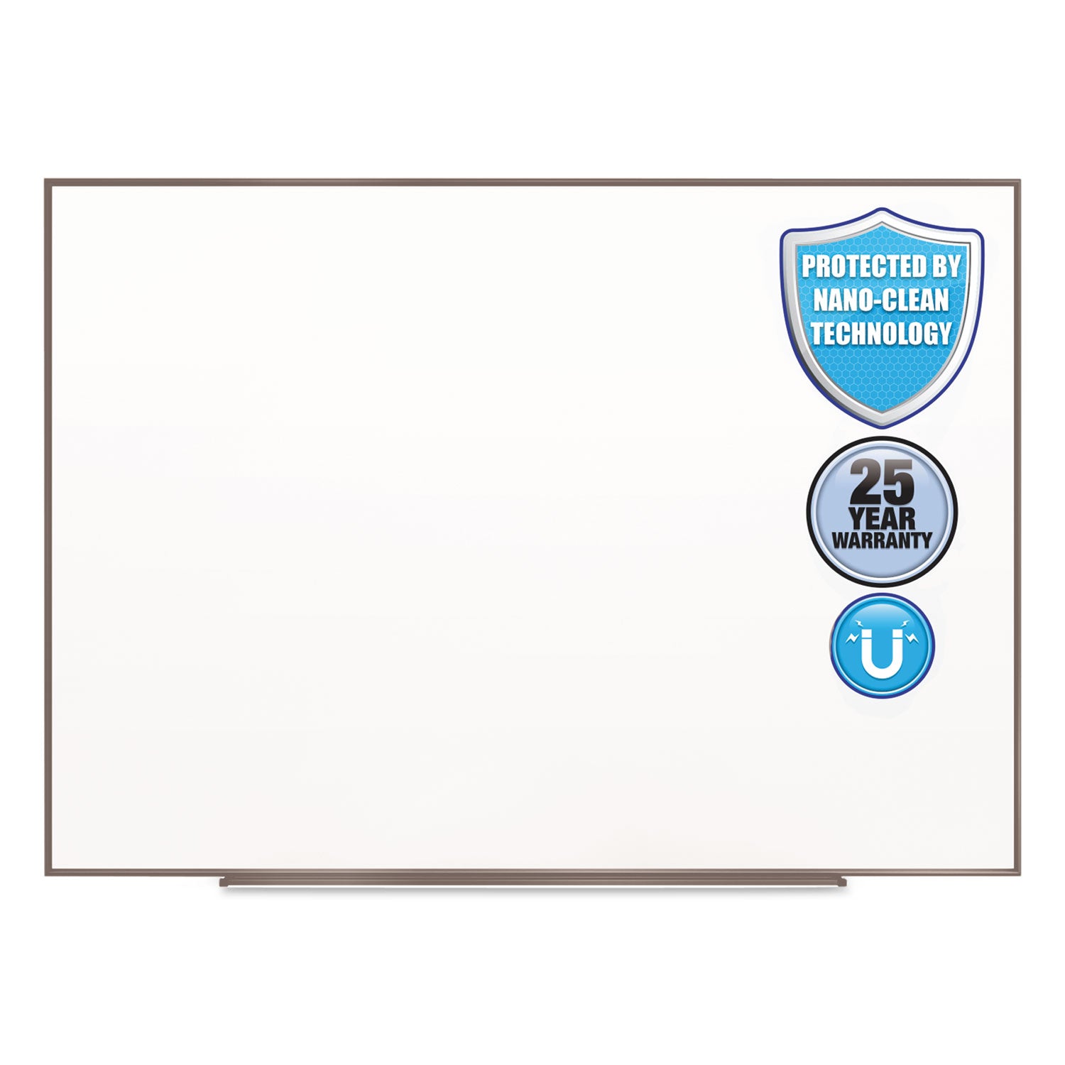 fusion-nano-clean-magnetic-whiteboard-48-x-36-white-surface-silver-aluminum-frame_qrtna4836f - 2