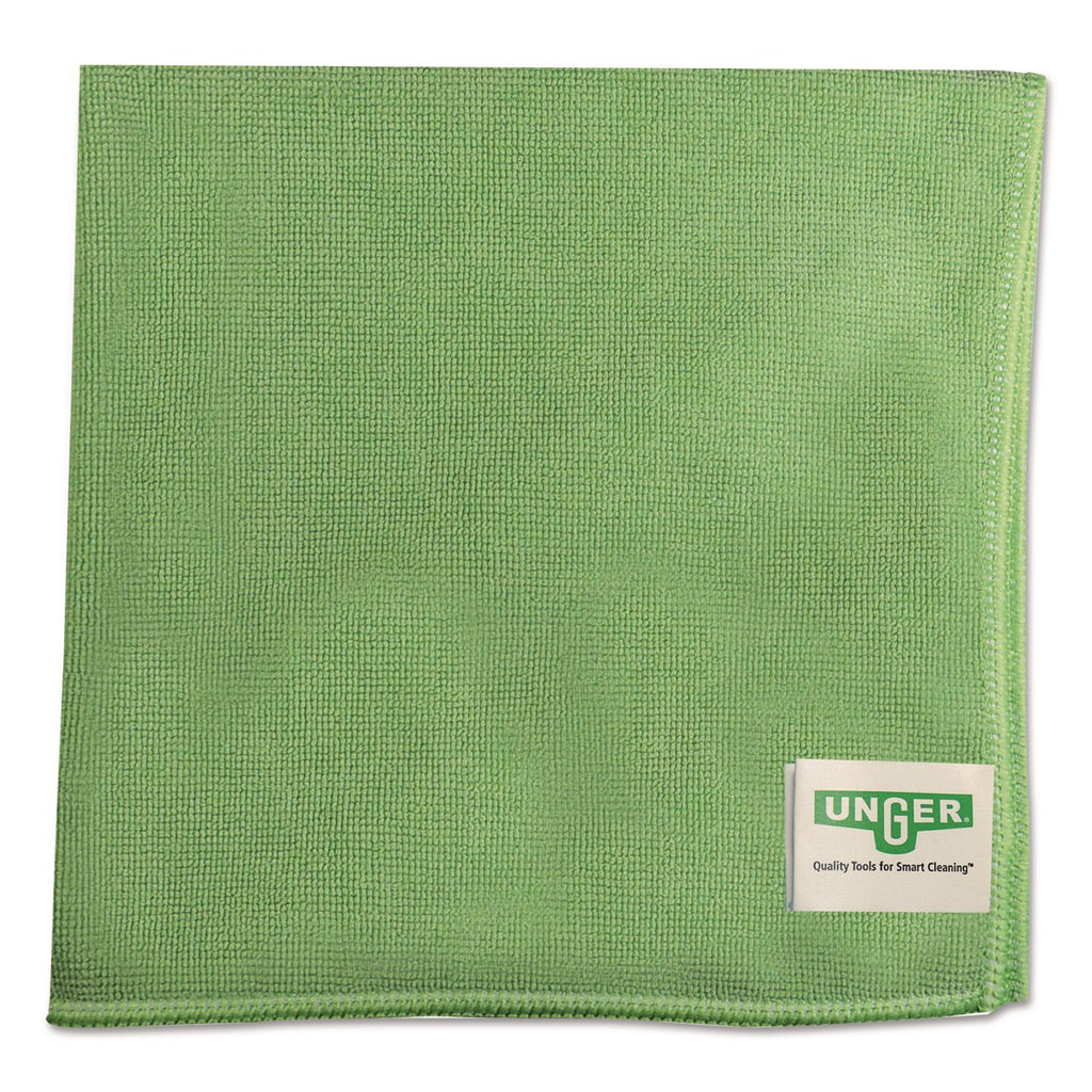 SmartColor MicroWipes, Microfiber, 16 x 15, Green, 10/Pack