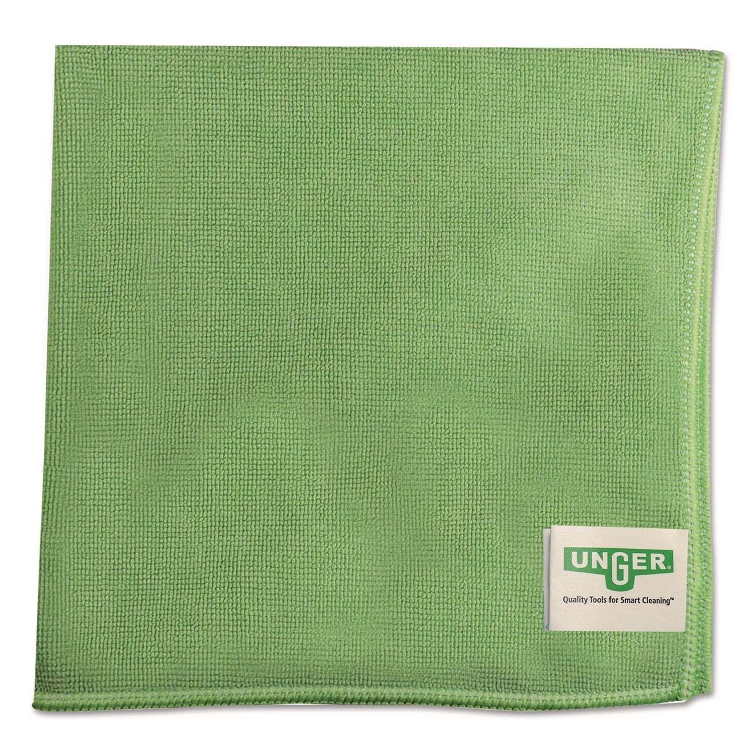 SmartColor MicroWipes, Microfiber, 16 x 15, Green, 10/Pack