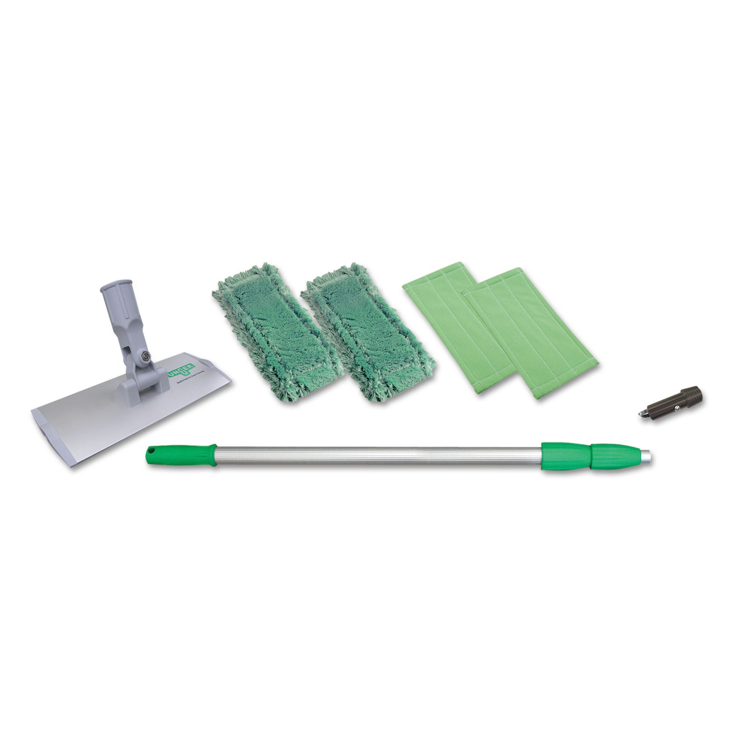 speedclean-window-cleaning-kit-aluminum-72-extension-pole-8-pad-holder-silver-green_ungwnk01 - 1