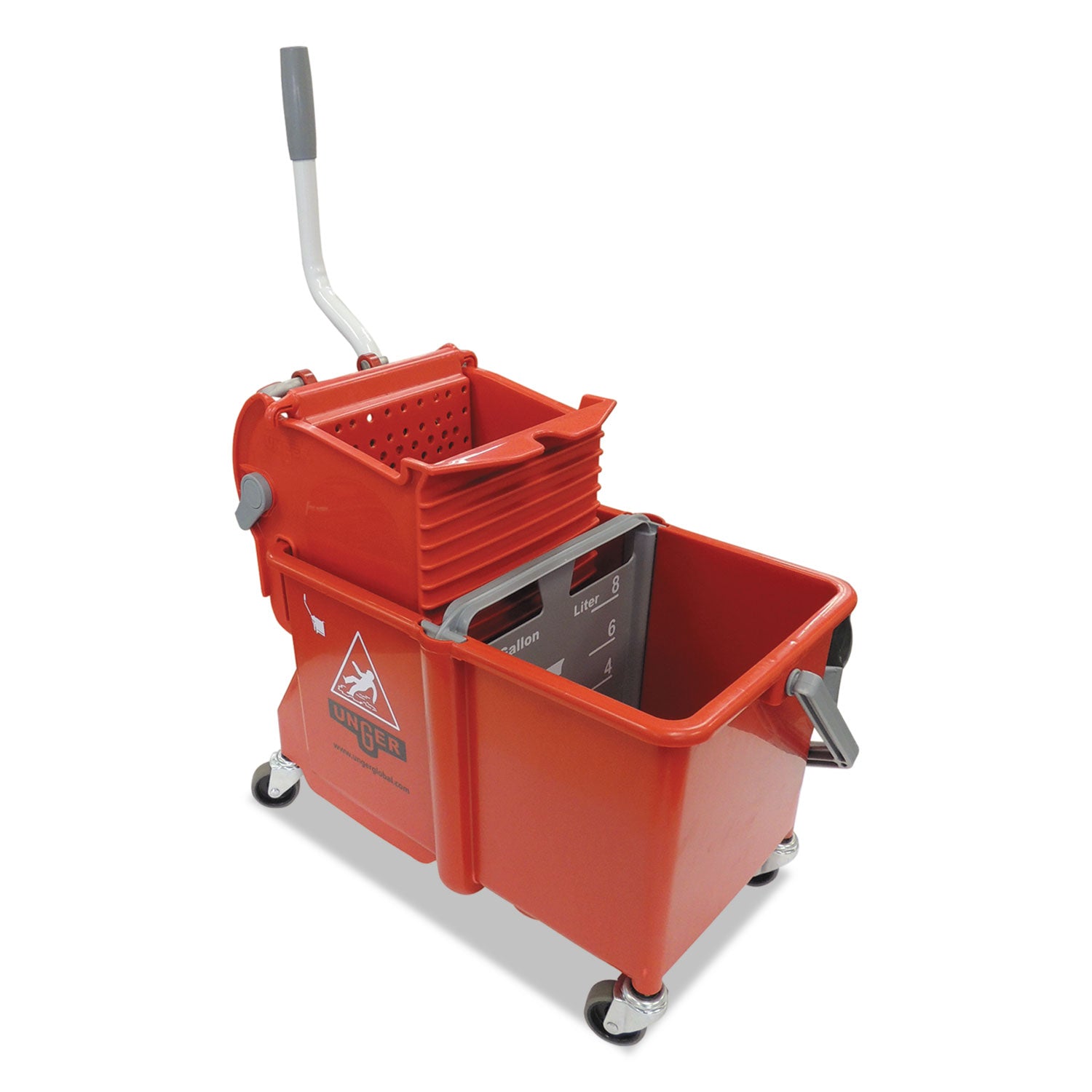 side-press-restroom-mop-dual-bucket-combo-4-gal-plastic-red_ungcomsr - 1
