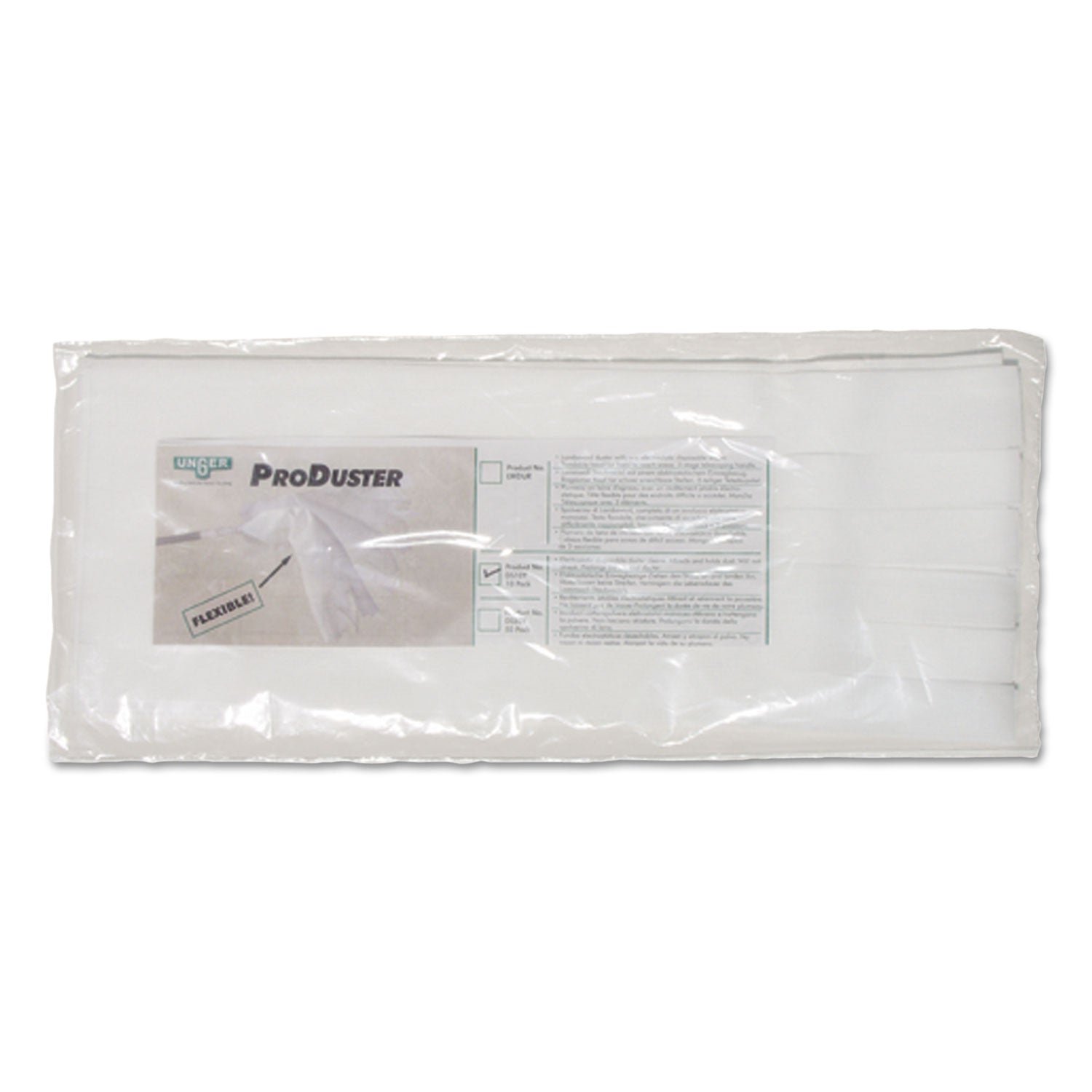 ProDuster Disposable Replacement Sleeves, Polyester, White, 7" x 18", 50/Pack - 