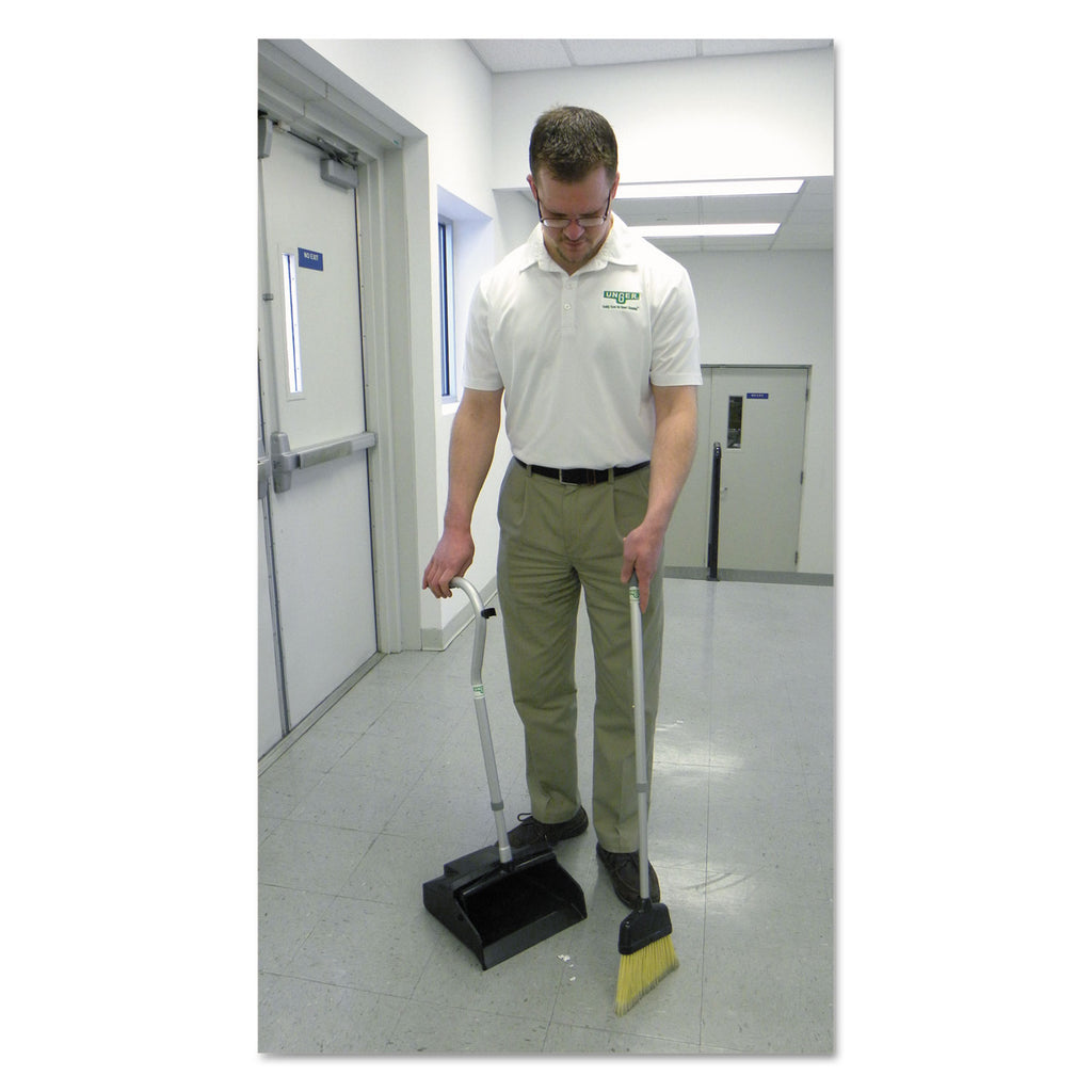 telescopic-ergo-dust-pan-with-broom-12w-x-45h-metal-gray-silver_ungedtbg - 2