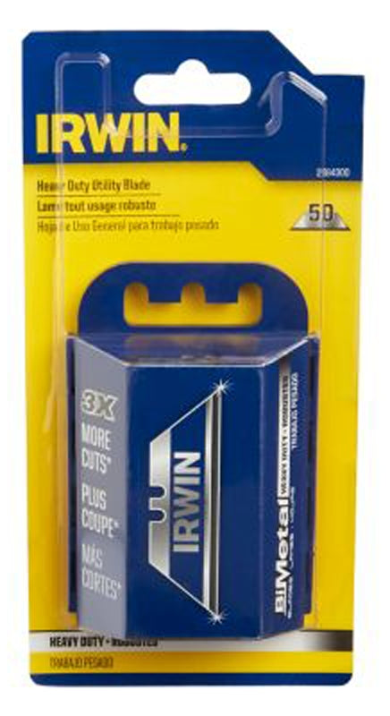 Utility Knife Bi-Metal Traditional Replacement Blades, 50/Pack