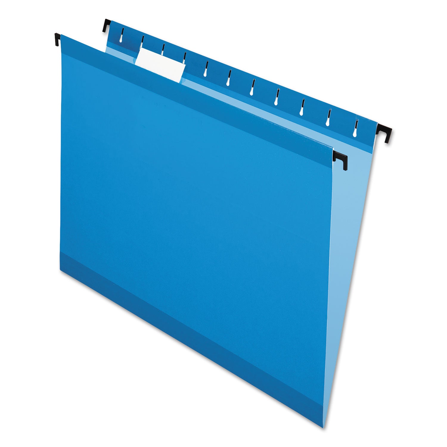 SureHook Hanging Folders, Letter Size, 1/5-Cut Tabs, Blue, 20/Box - 