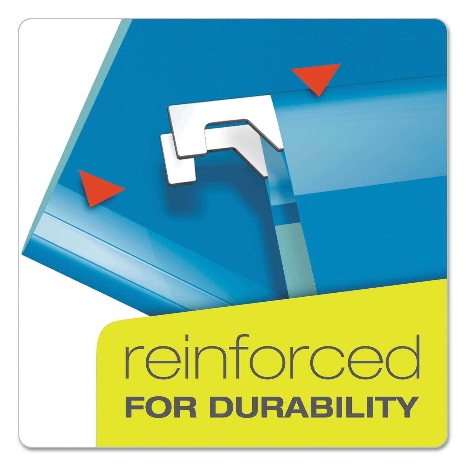 Extra Capacity Reinforced Hanging File Folders with Box Bottom, 2" Capacity, Legal Size, 1/5-Cut Tabs, Assorted Colors,25/BX