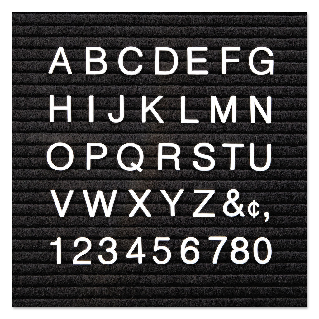 Character Sets, Pin, White, 1"h, 300/Set