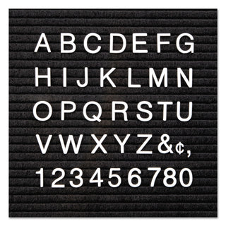 Character Sets, Pin, White, 1"h, 300/Set