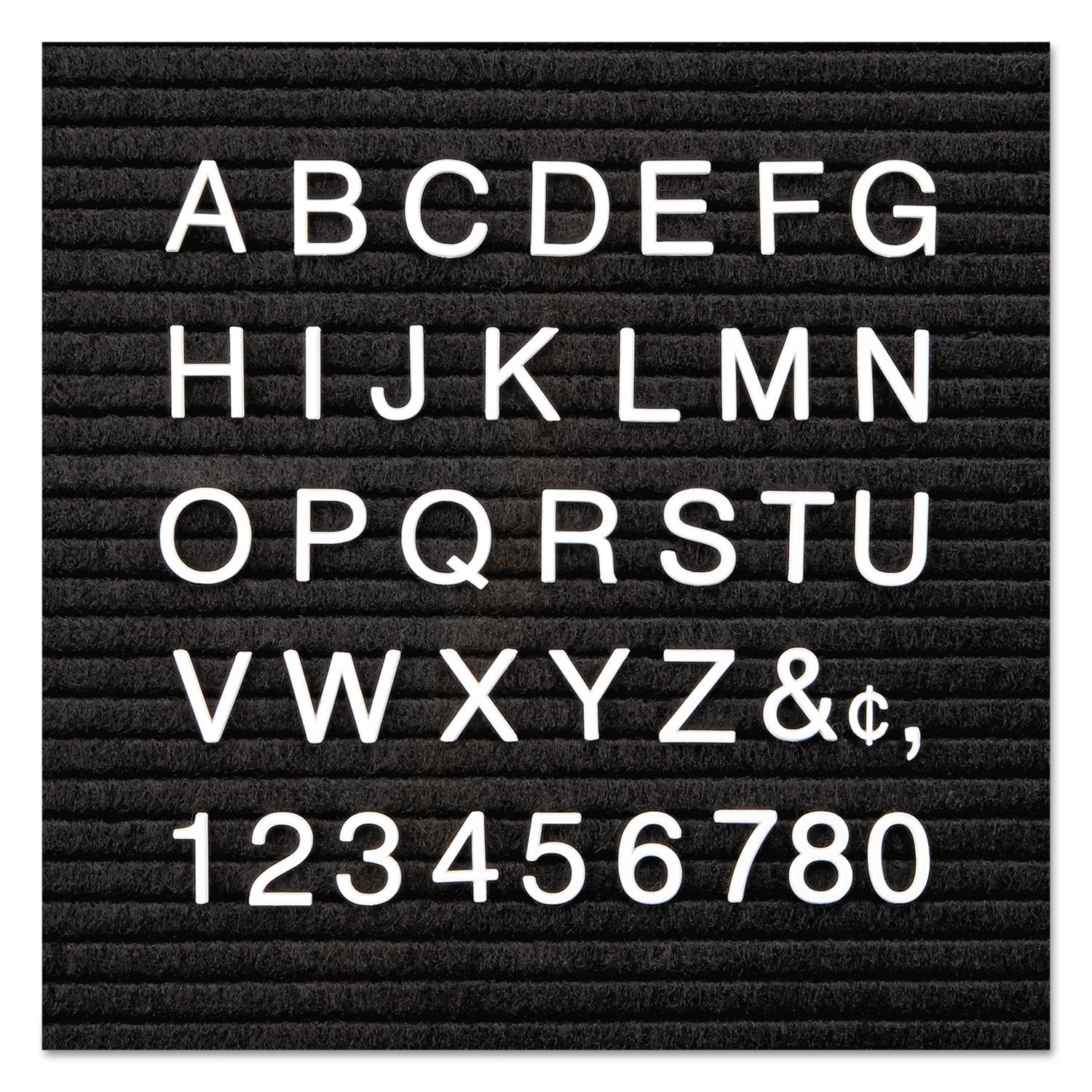 Character Sets, Pin, White, 1"h, 300/Set
