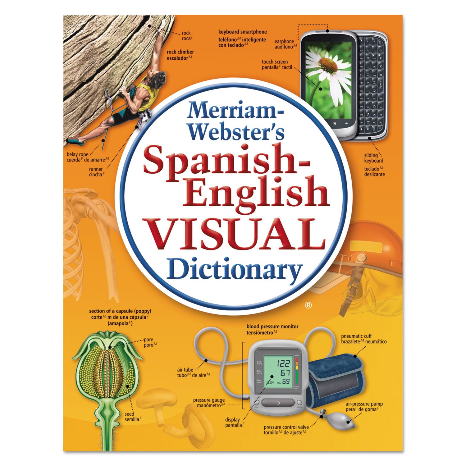 Spanish-English Visual Dictionary, Paperback, 1152 Pages - 