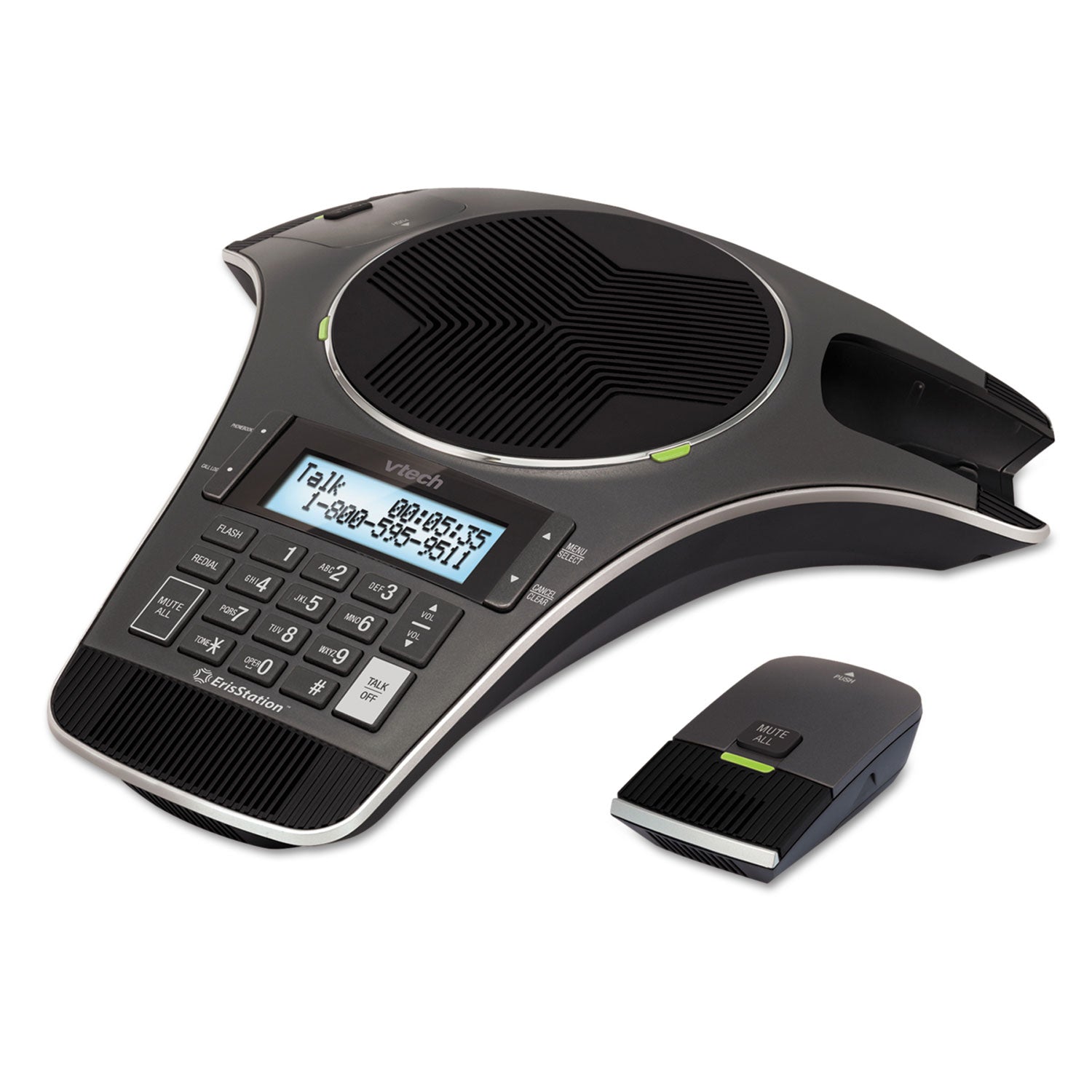 ErisStation VCS702 Conference Phone with Two Wireless Mics - 