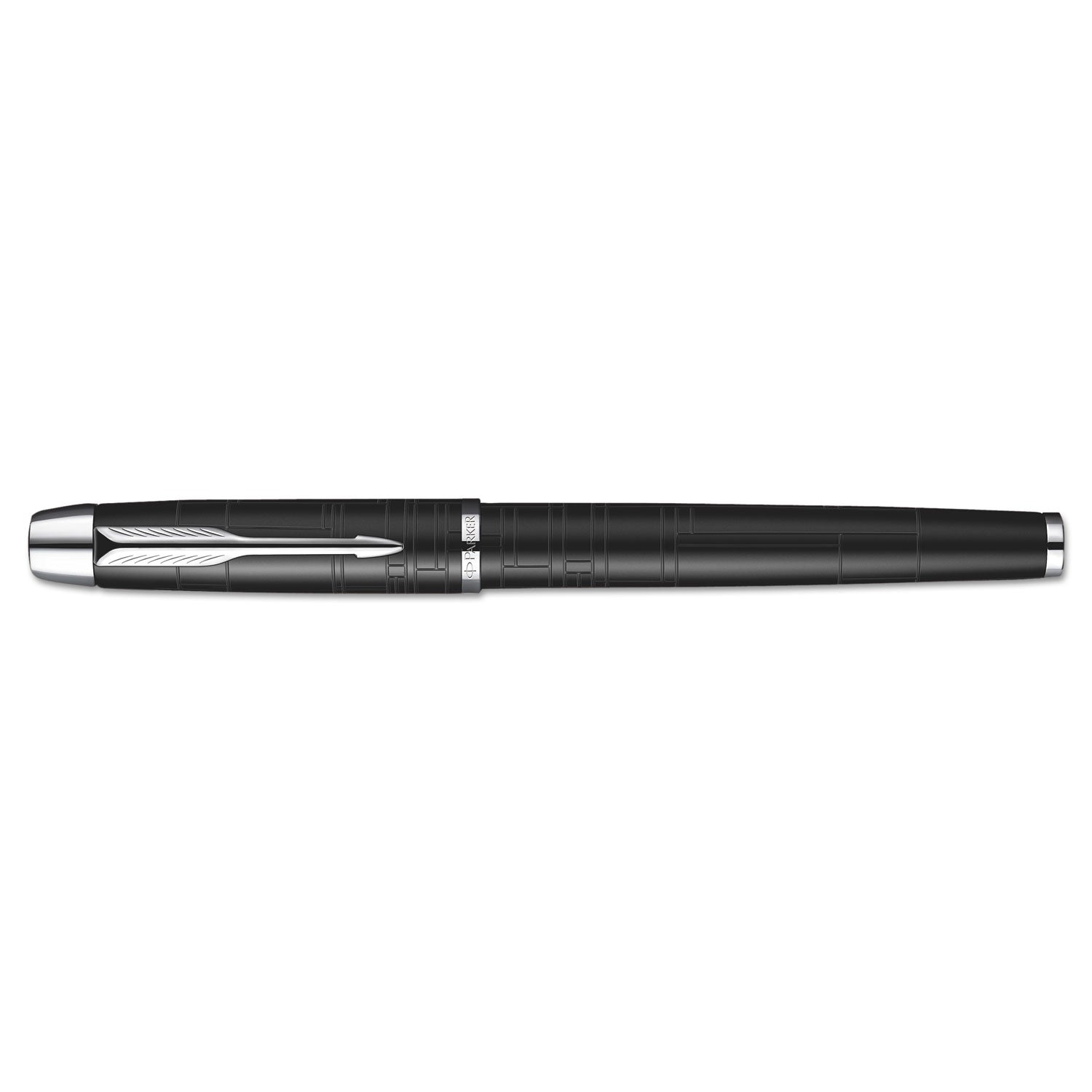 im-premium-roller-ball-pen-stick-fine-07-mm-black-ink-black-chrome-barrel_par1931658 - 2