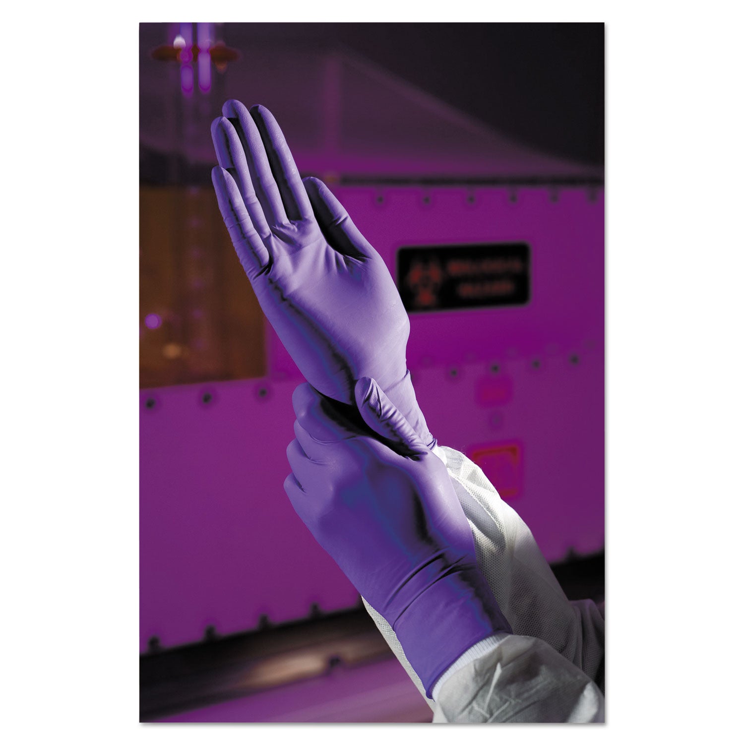 purple-nitrile-exam-gloves-242-mm-length-x-small-6-mil-purple-100-box_kcc55080 - 2
