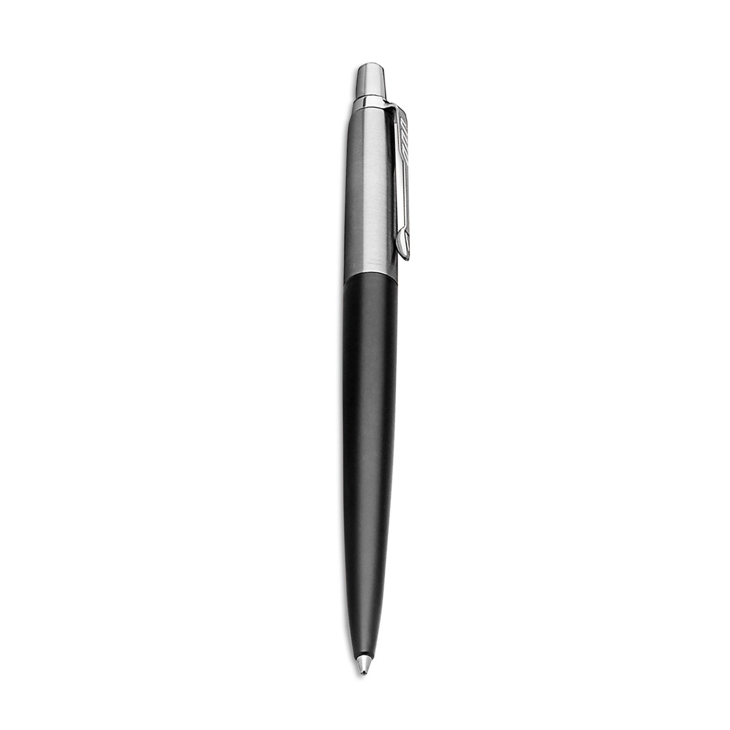 jotter-ballpoint-pen-retractable-medium-1-mm-blue-ink-black-chrome-barrel_par1953184 - 1