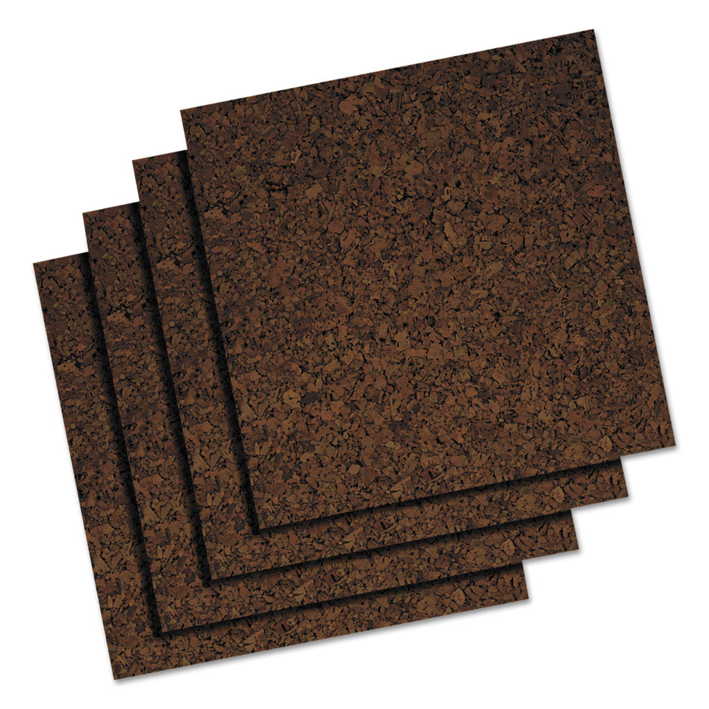 cork-tile-panels-12-x-12-dark-brown-surface-4-pack_unv43403 - 4
