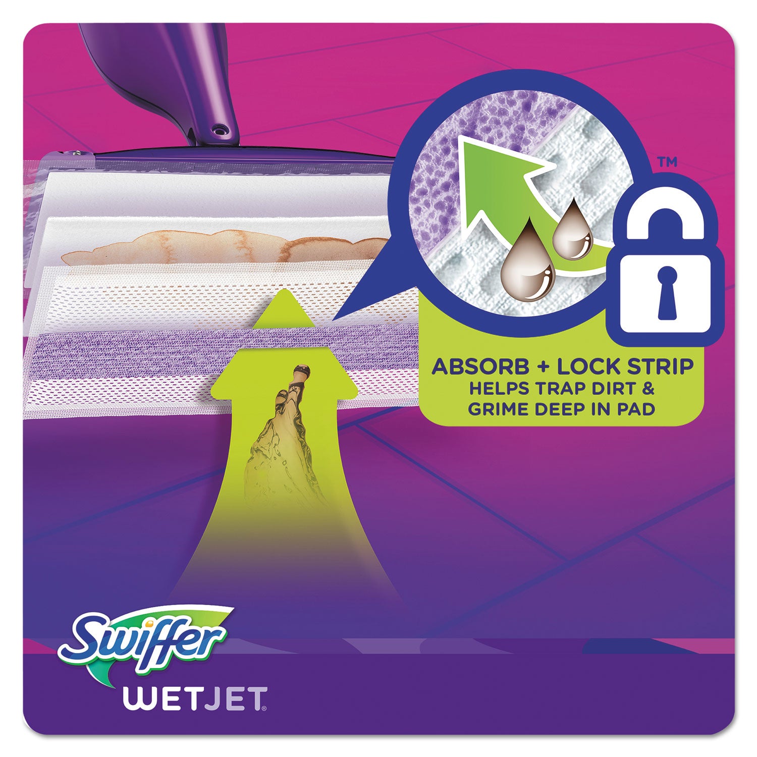 WetJet System Refill Cloths, 11.3" x 5.4", White, 24/Box, 4/Carton