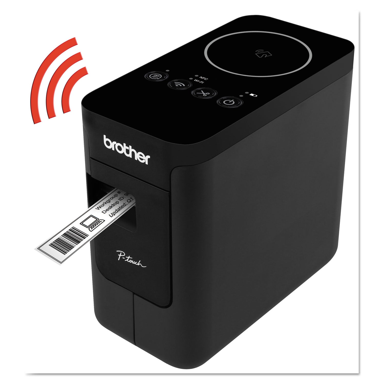 PT-P750W Compact Label Maker with Wireless Enabled Printing, 30 mm/s Print Speed, 6 x 3.12 x 5.62