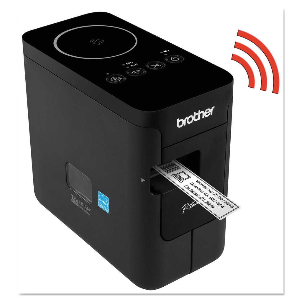 PT-P750W Compact Label Maker with Wireless Enabled Printing, 30 mm/s Print Speed, 6 x 3.12 x 5.62