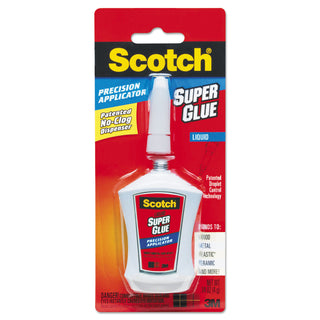 Super Glue with Precision Applicator, 0.14 oz, Dries Clear - 