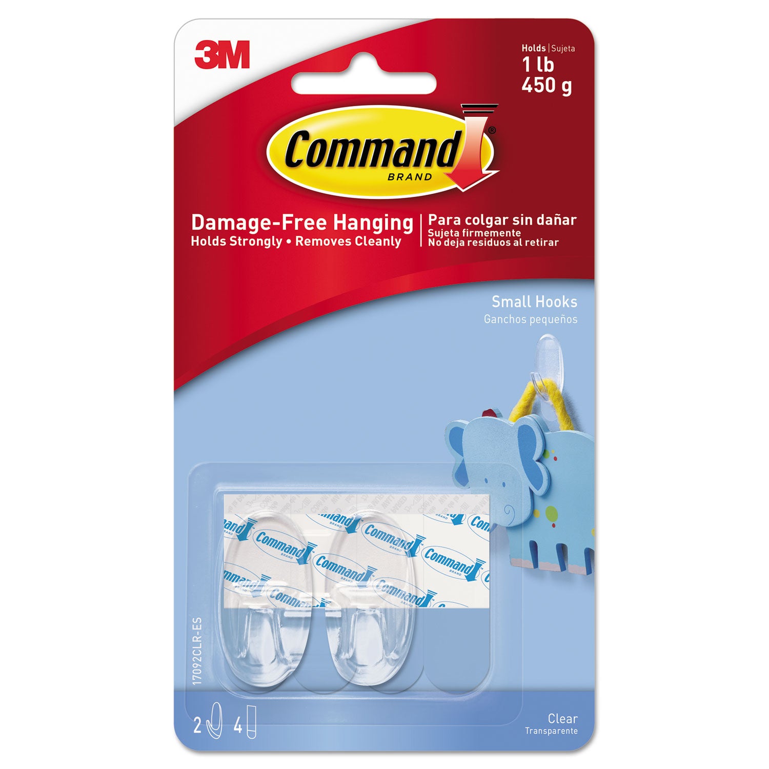 clear-hooks-and-strips-small-plastic-1-lb-capacity-2-hooks-and-4-strips-pack_mmm17092clres - 1