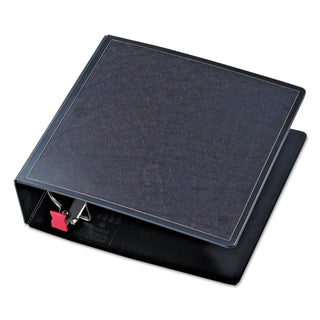 SuperLife Easy Open Locking Slant-D Ring Binder, 3 Rings, 3" Capacity, 11 x 8.5, Black - 