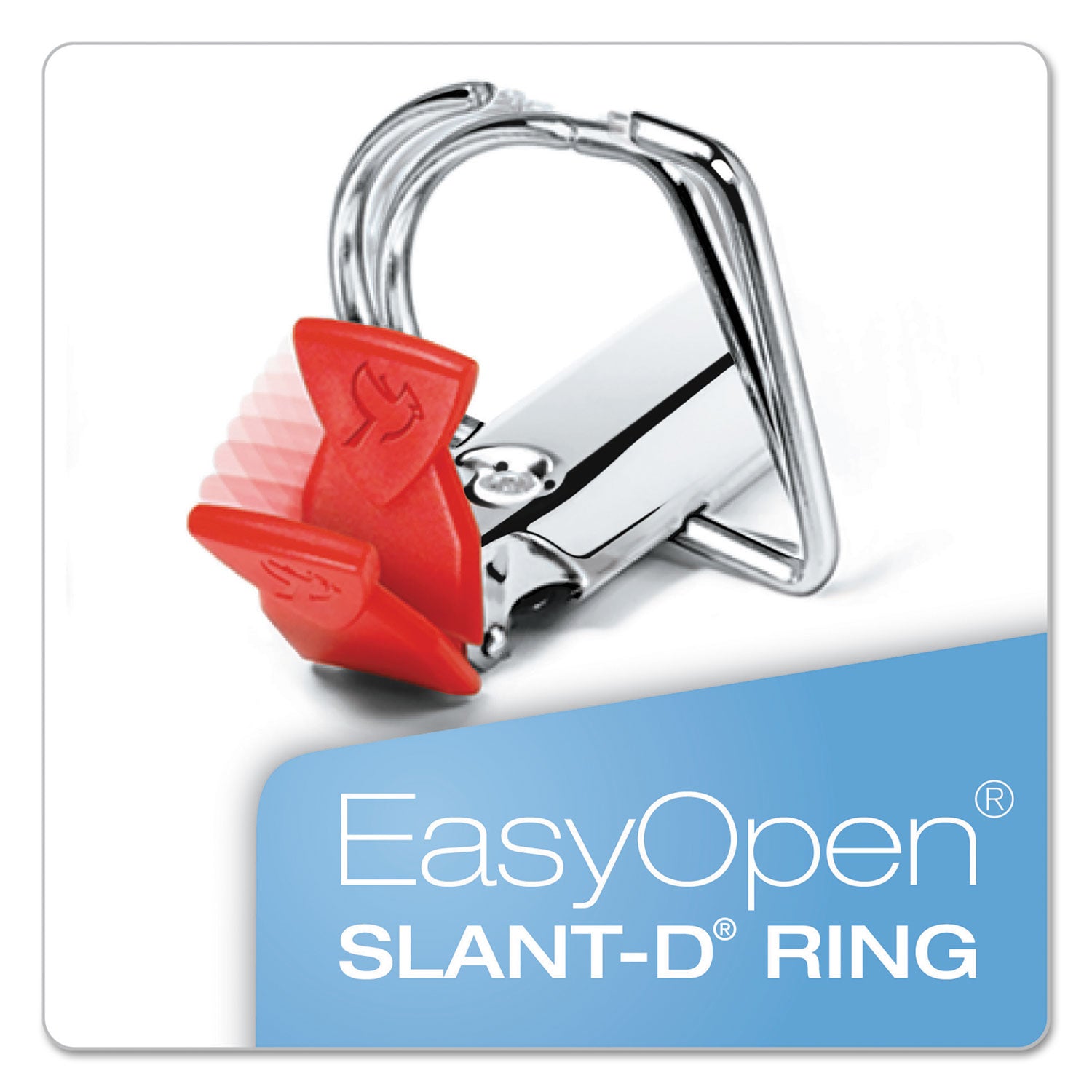 FreeStand Easy Open Locking Slant-D Ring Binder, 3 Rings, 4" Capacity, 11 x 8.5, White