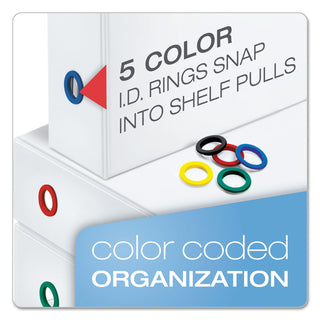 FreeStand Easy Open Locking Slant-D Ring Binder, 3 Rings, 4" Capacity, 11 x 8.5, White