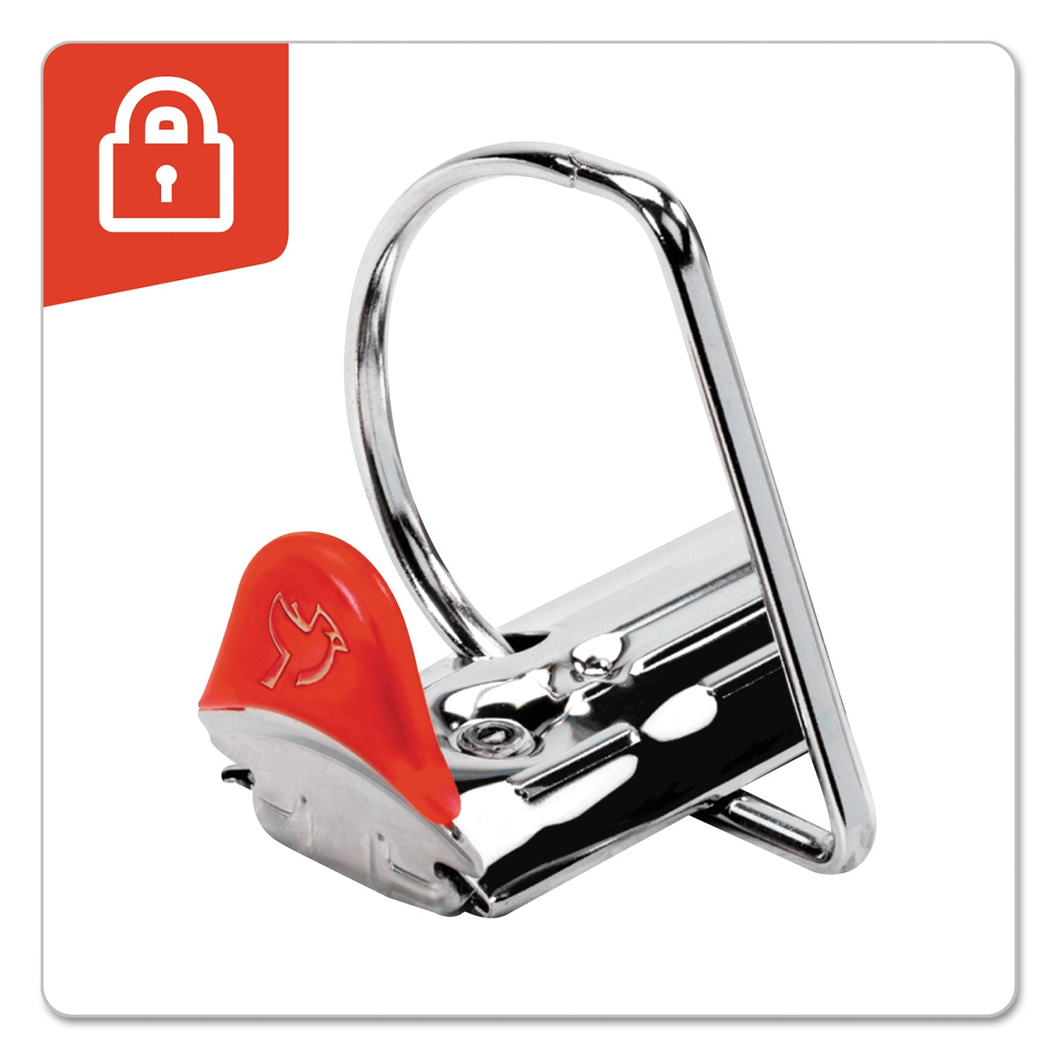 XtraLife ClearVue Non-Stick Locking Slant-D Ring Binder, 3 Rings, 3" Capacity, 11 x 8.5, Black