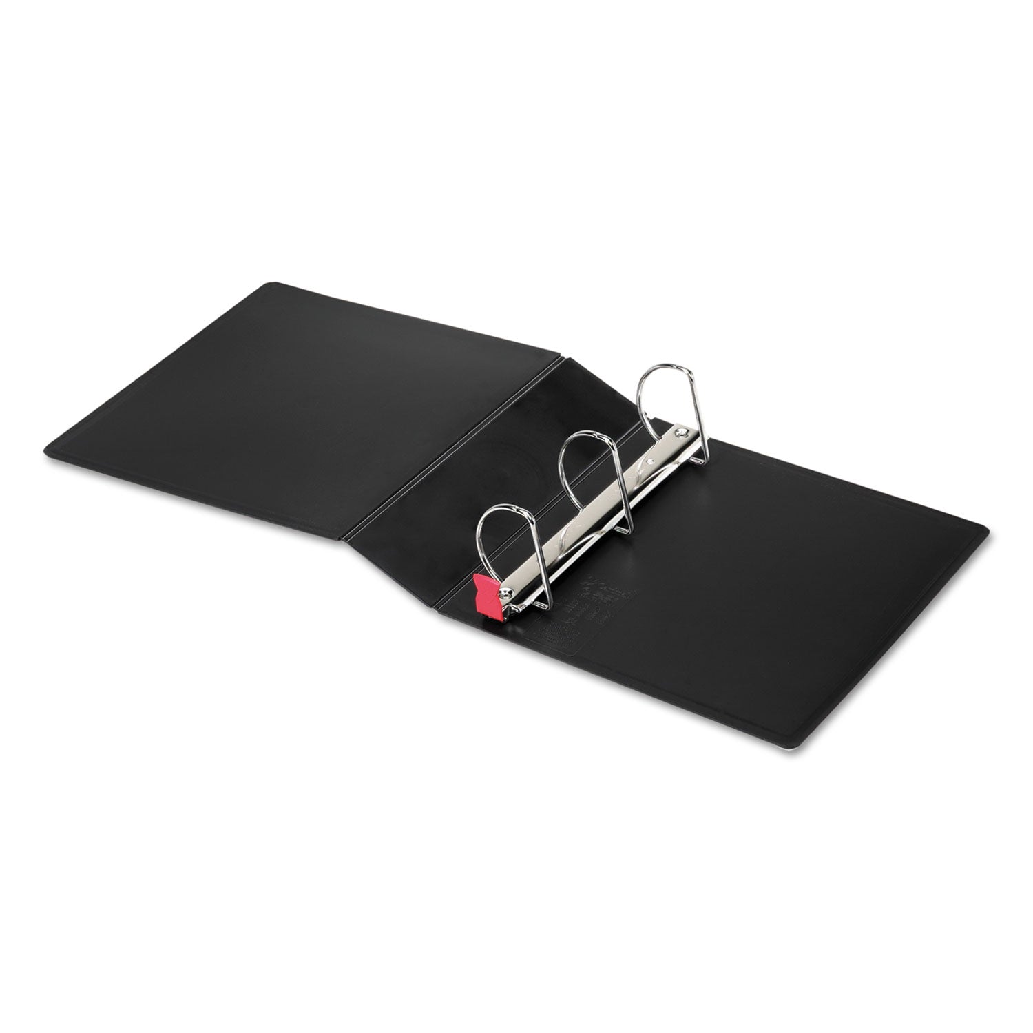 SuperLife Easy Open Locking Slant-D Ring Binder, 3 Rings, 3" Capacity, 11 x 8.5, Black - 