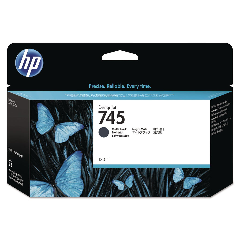 HP 745, (F9J99A) Matte Black Original Ink Cartridge