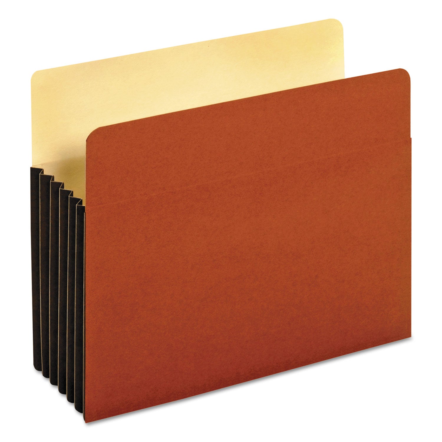 File Pocket with Tyvek, 5.25" Expansion, Letter Size, Redrope, 10/Box - 