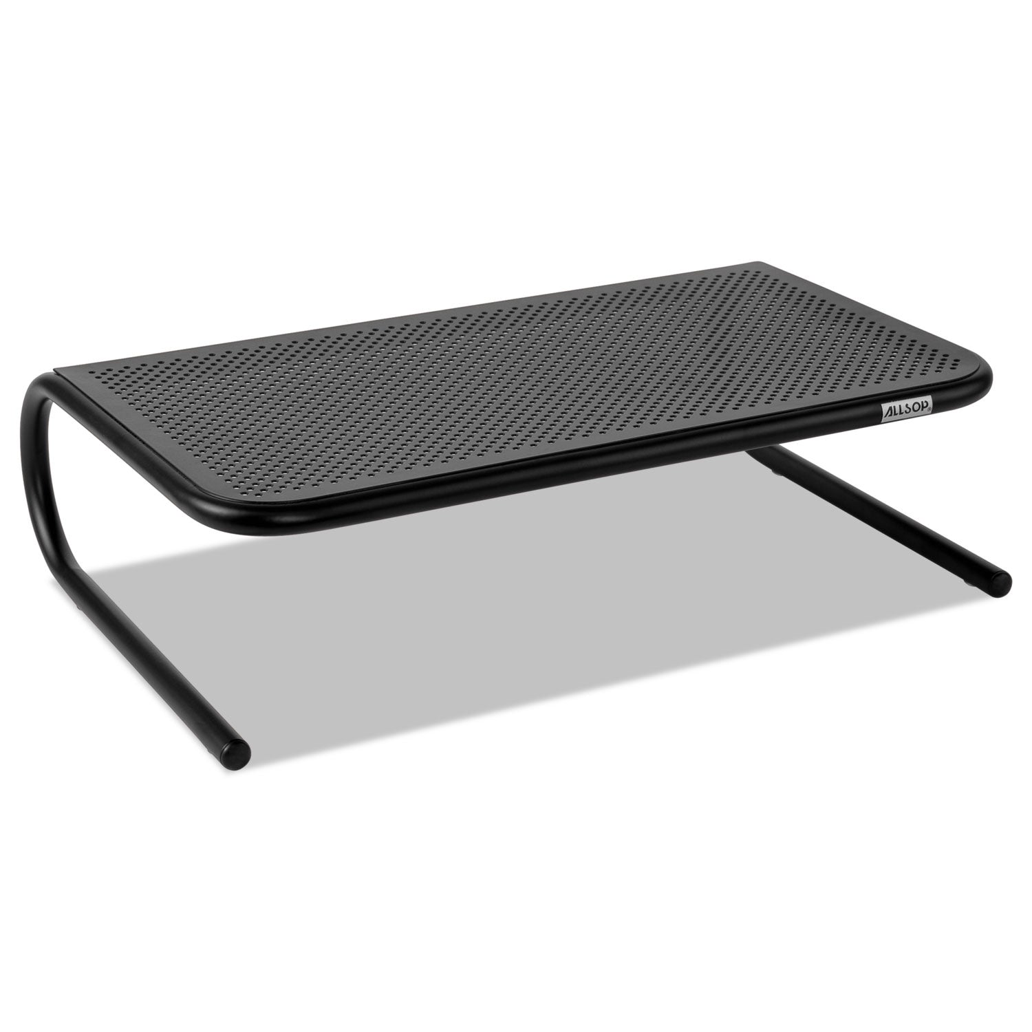 Metal Art Monitor Stand, 19" x 12.5" x 5.25", Black, Supports 30 lbs - 