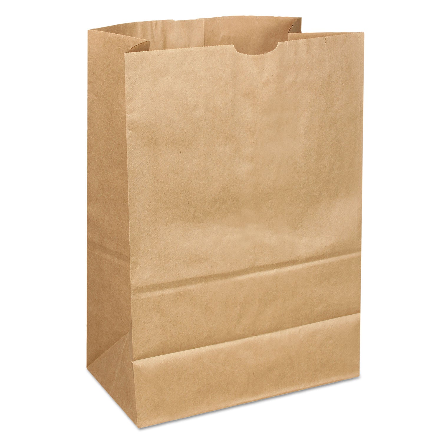 grocery-paper-bags-40-lb-capacity-1-6-bbl-12-x-7-x-17-kraft-400-bags_bagsk164040 - 1