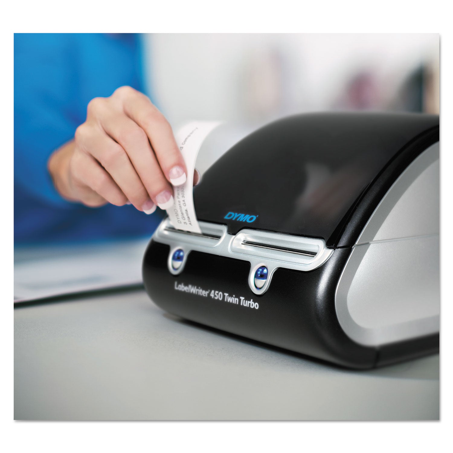 LabelWriter 450 Twin Turbo Label Printer, 71 Labels/min Print Speed, 5.5 x 8.4 x 7.4