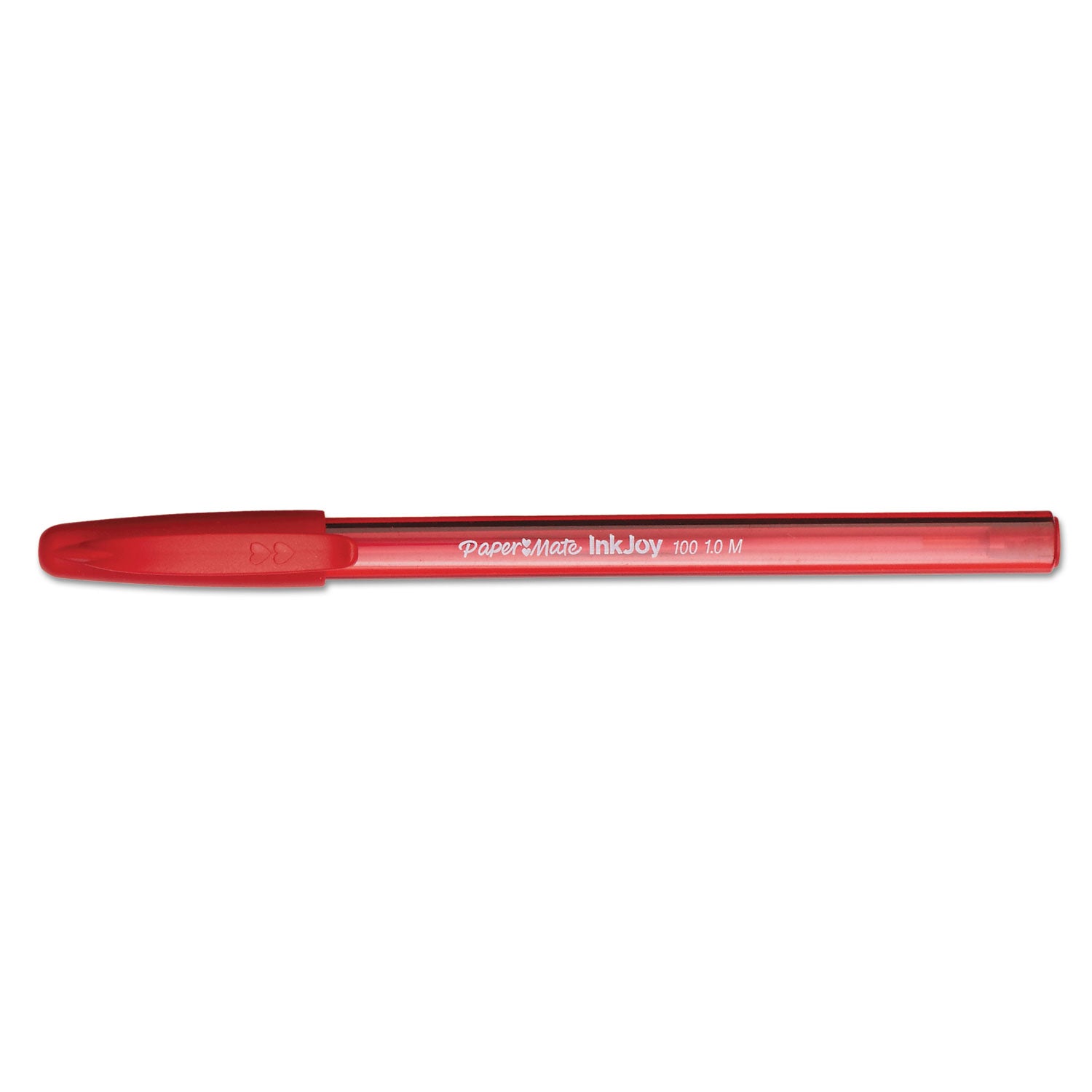inkjoy-100-ballpoint-pen-stick-medium-1-mm-red-ink-translucent-red-barrel-dozen_pap1951255 - 5