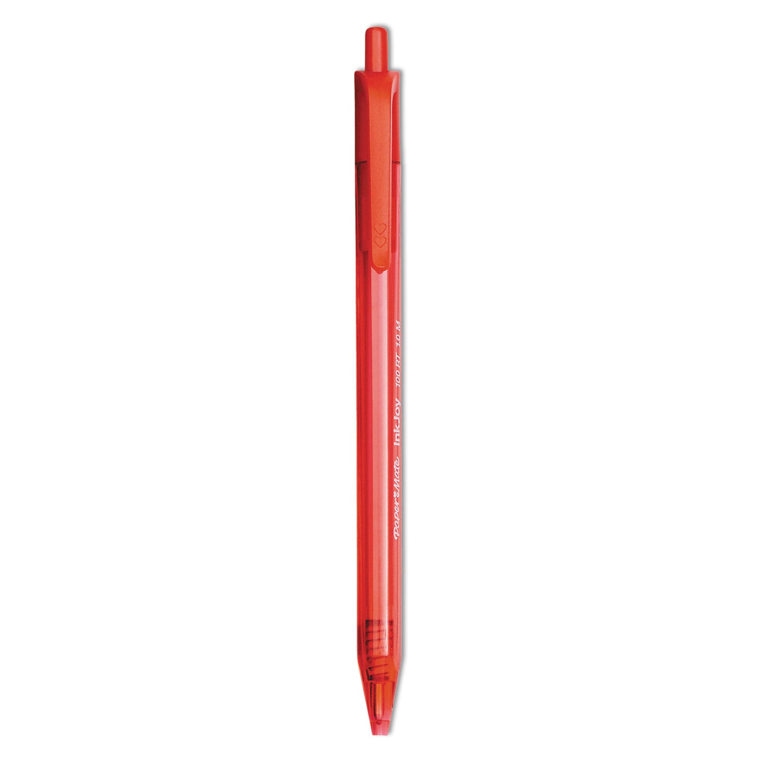inkjoy-100-rt-ballpoint-pen-retractable-medium-1-mm-red-ink-translucent-red-barrel-dozen_pap1951252 - 1