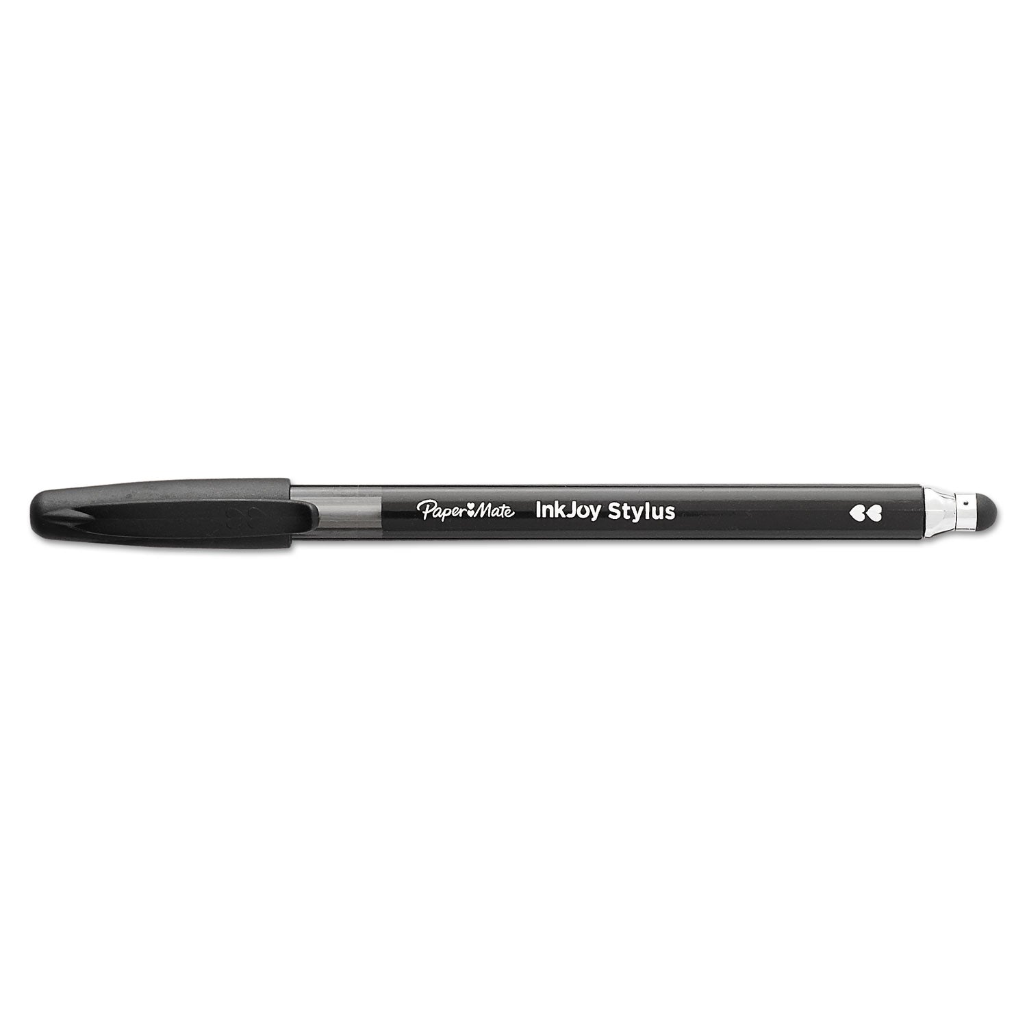 inkjoy-100-ballpoint-pen-stylus-stick-medium-1-mm-black-ink-black-barrel-dozen_pap1951348 - 4