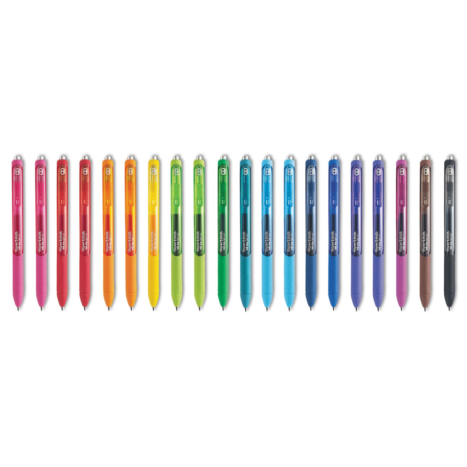 InkJoy Gel Pen, Retractable, Medium 0.7 mm, Assorted Ink and Barrel Colors, 20/Pack - 