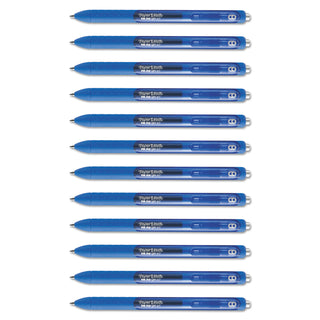 InkJoy Gel Pen, Retractable, Medium 0.7 mm, Blue Ink, Blue Barrel, Dozen