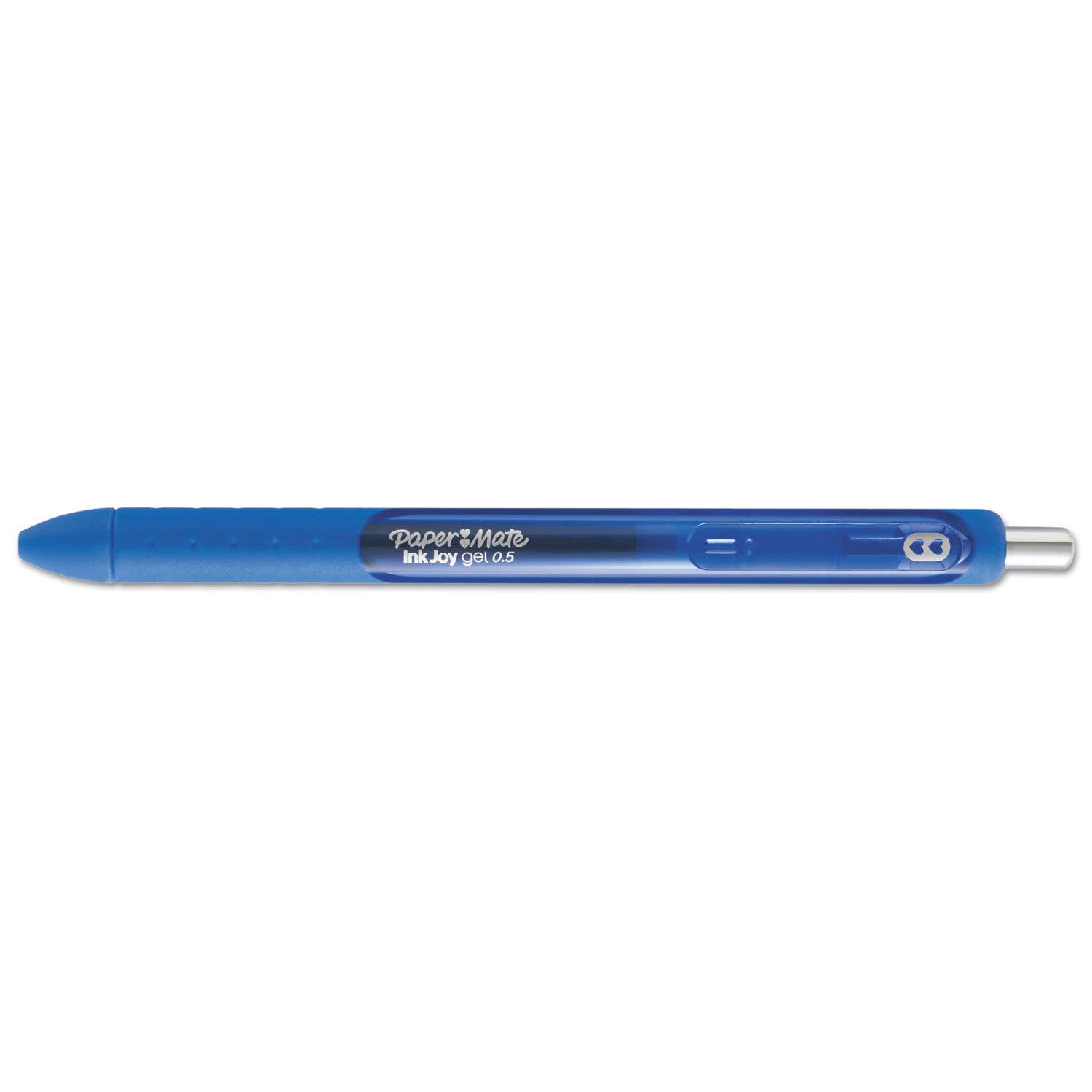 InkJoy Gel Pen, Retractable, Fine 0.5 mm, Blue Ink, Blue Barrel, Dozen - 