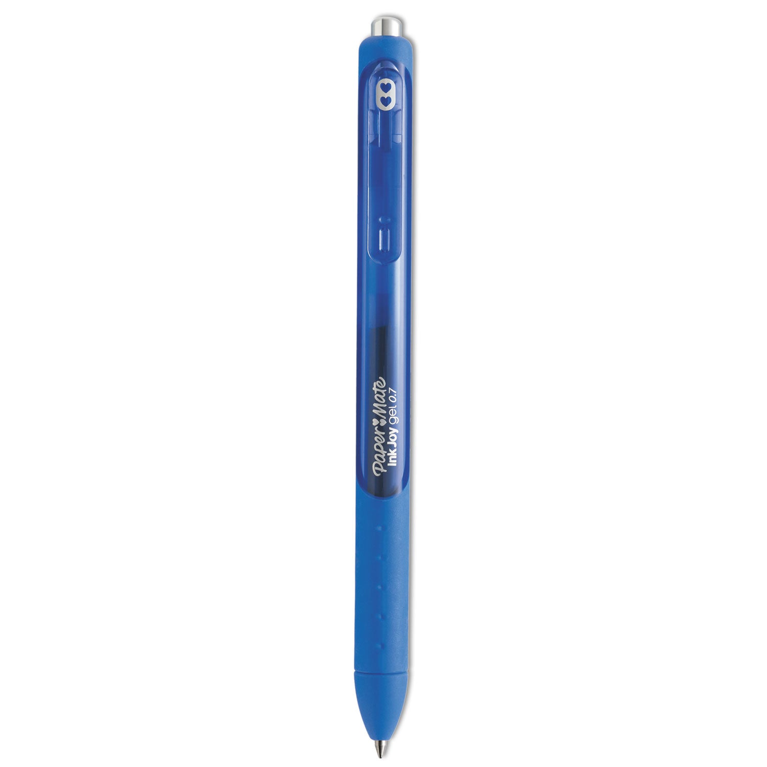 InkJoy Gel Pen, Retractable, Medium 0.7 mm, Blue Ink, Blue Barrel, Dozen - 